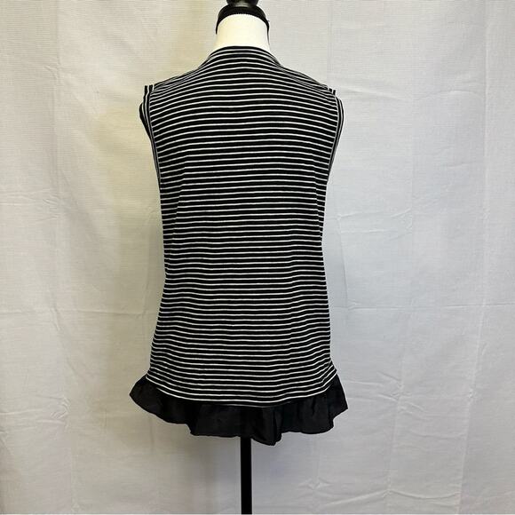 J.Crew Sleeveless Striped Peplum Hem Top - Size Small - Picture 4 of 10